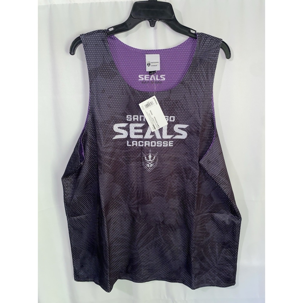 NLL San Diego Seals Reversible Mesh Tank Top Lacrosse Jersey Mens Large NWT